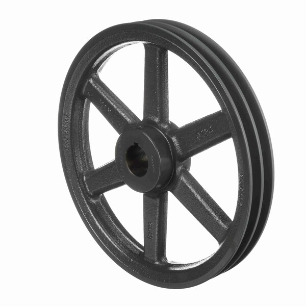 2 Groove Cast Iron Fhp - Finished Bore Sheave, 2AK104X 1 3/16